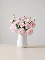 Arrangement floral artificiel élégant de lisianthus rose