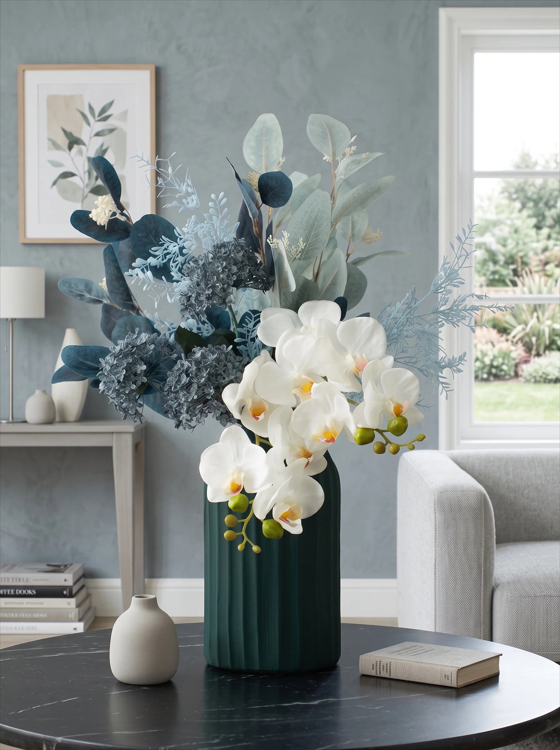 Morandi-Toned Artificial Floral Arrangement