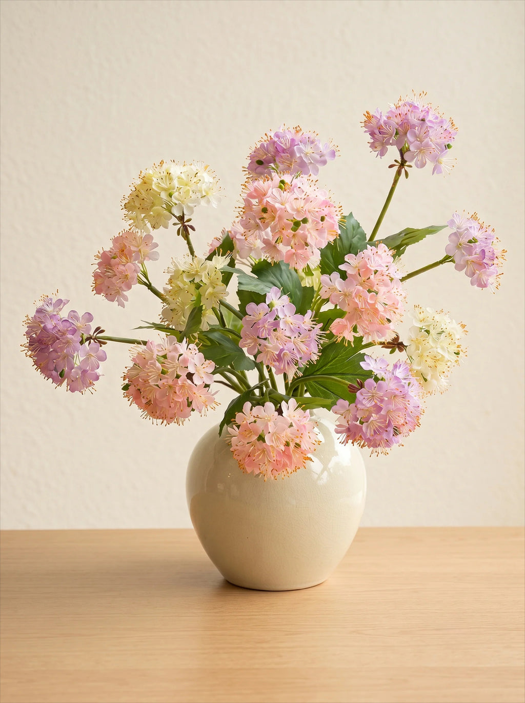 Pastel Whisper Hydrangea Faux Floral Bouquet
