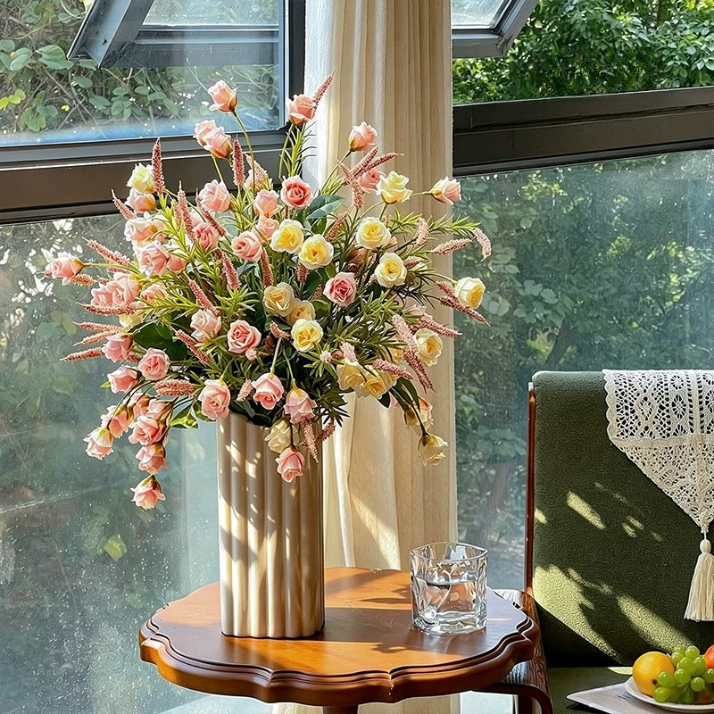 French Romantic Rose Artificial Floral Arrangement