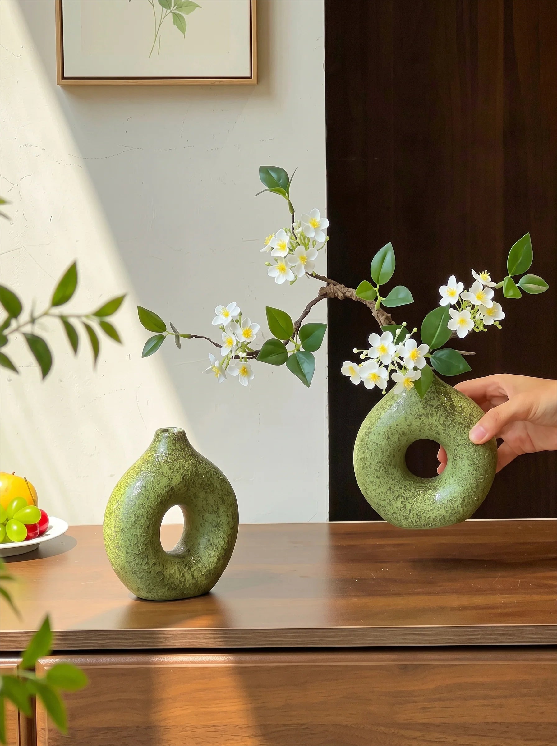 Luxury Minimalist Faux Spirea Blossom Artificial Floral Arrangement
