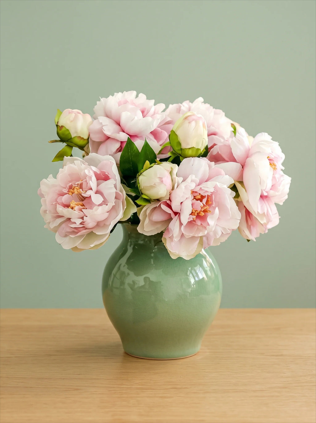 Blush Peony Bloom Faux Floral Arrangement