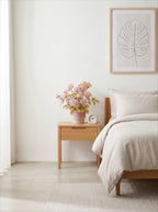 Minimalist Blush Jasmine Potted Faux Floral Arrangement