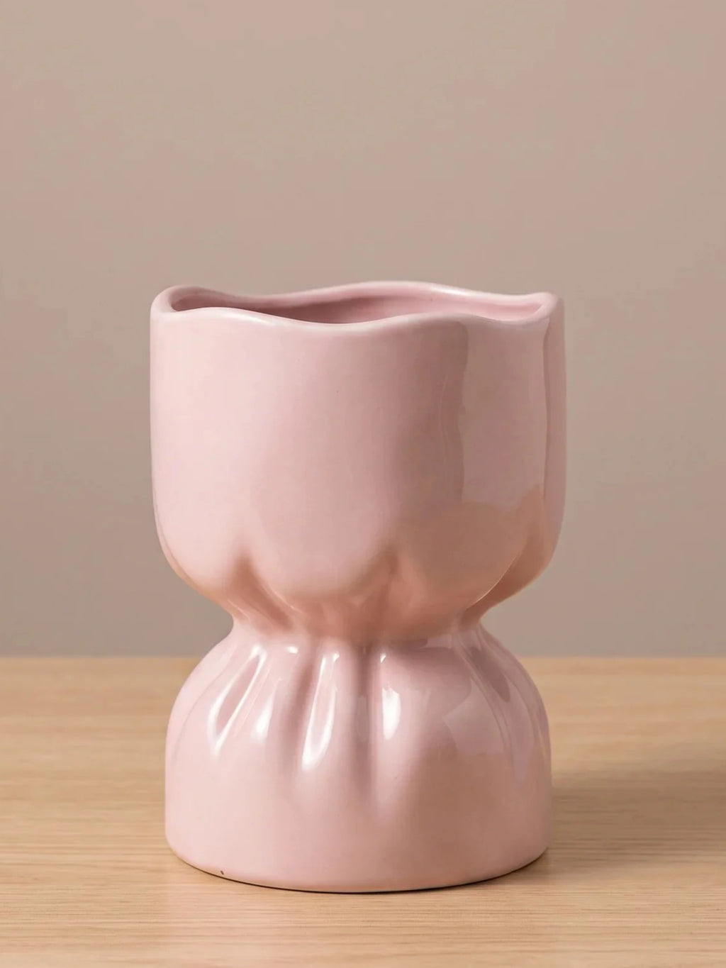 Moderner Künstlerischer Faltkeramik-Taschenvase  