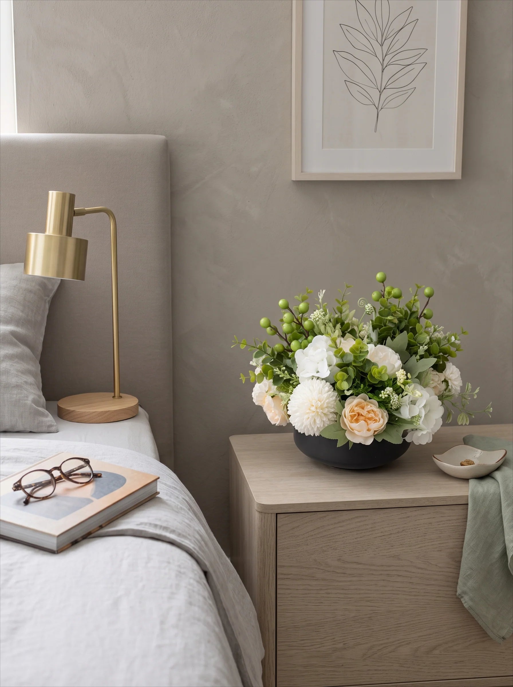 Luxury Nordic Summer-Fresh Blooms Artificial Floral Arrangement