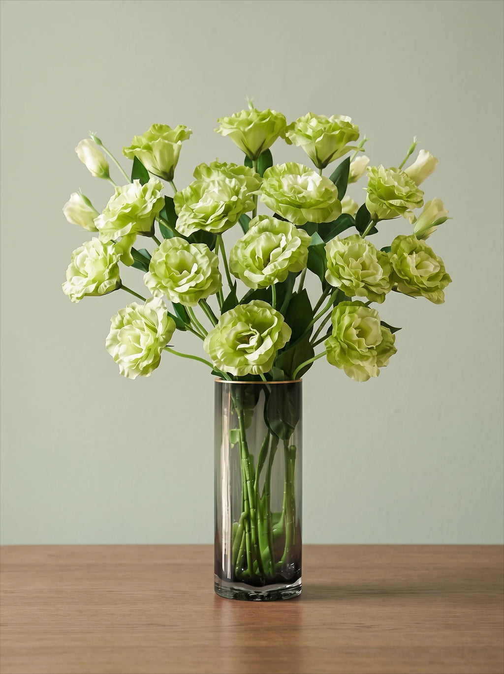 Elegantes Grünes Lisianthus Künstliches Blumenarrangement