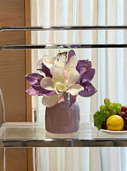Lavender Cymbidium Faux Floral Arrangement