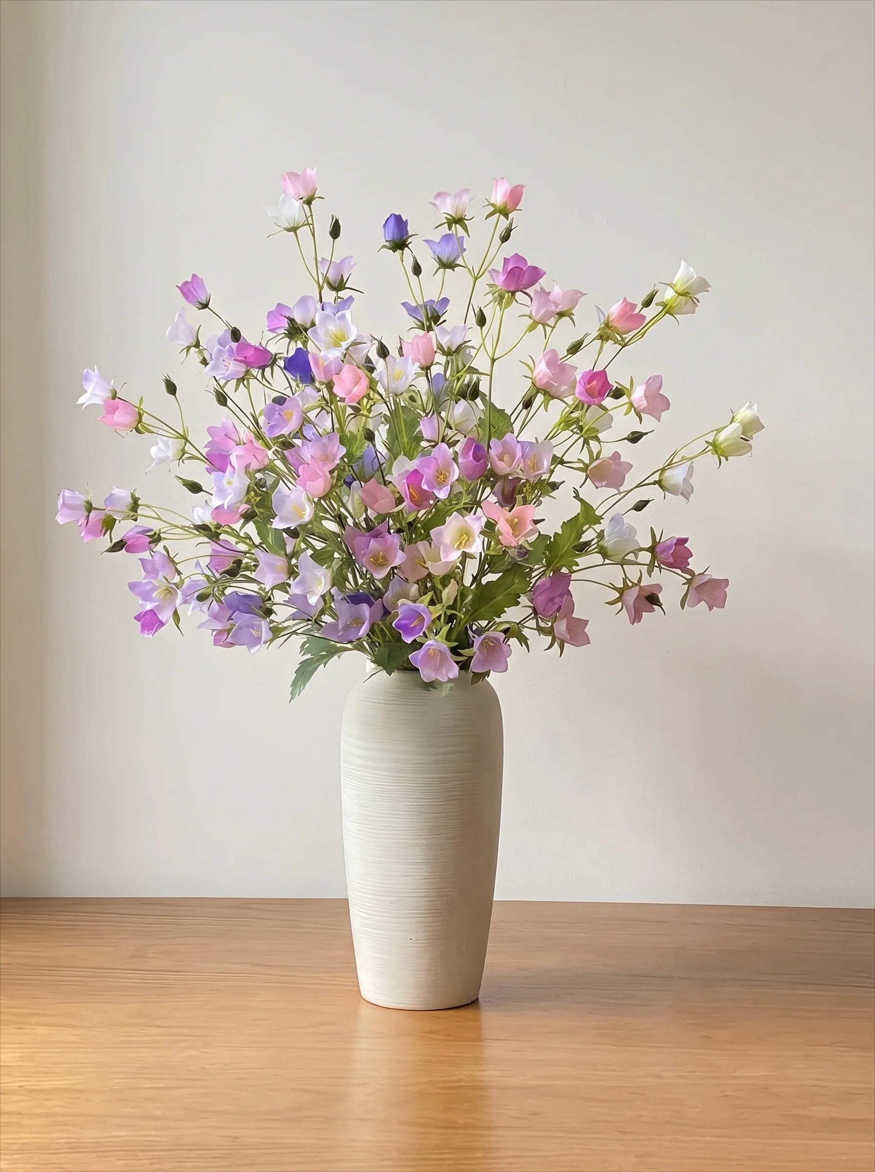 Pastel Bellflower Breeze Faux Floral Arrangement