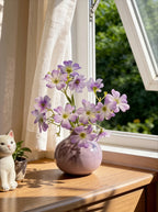Lavender Clematis Whisper Artisan Faux Floral Arrangement