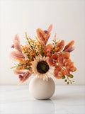 Faux Autumn Arrangement - Sunflower & Autumn Blooms