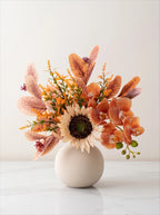Faux Autumn Arrangement - Sunflower & Autumn Blooms