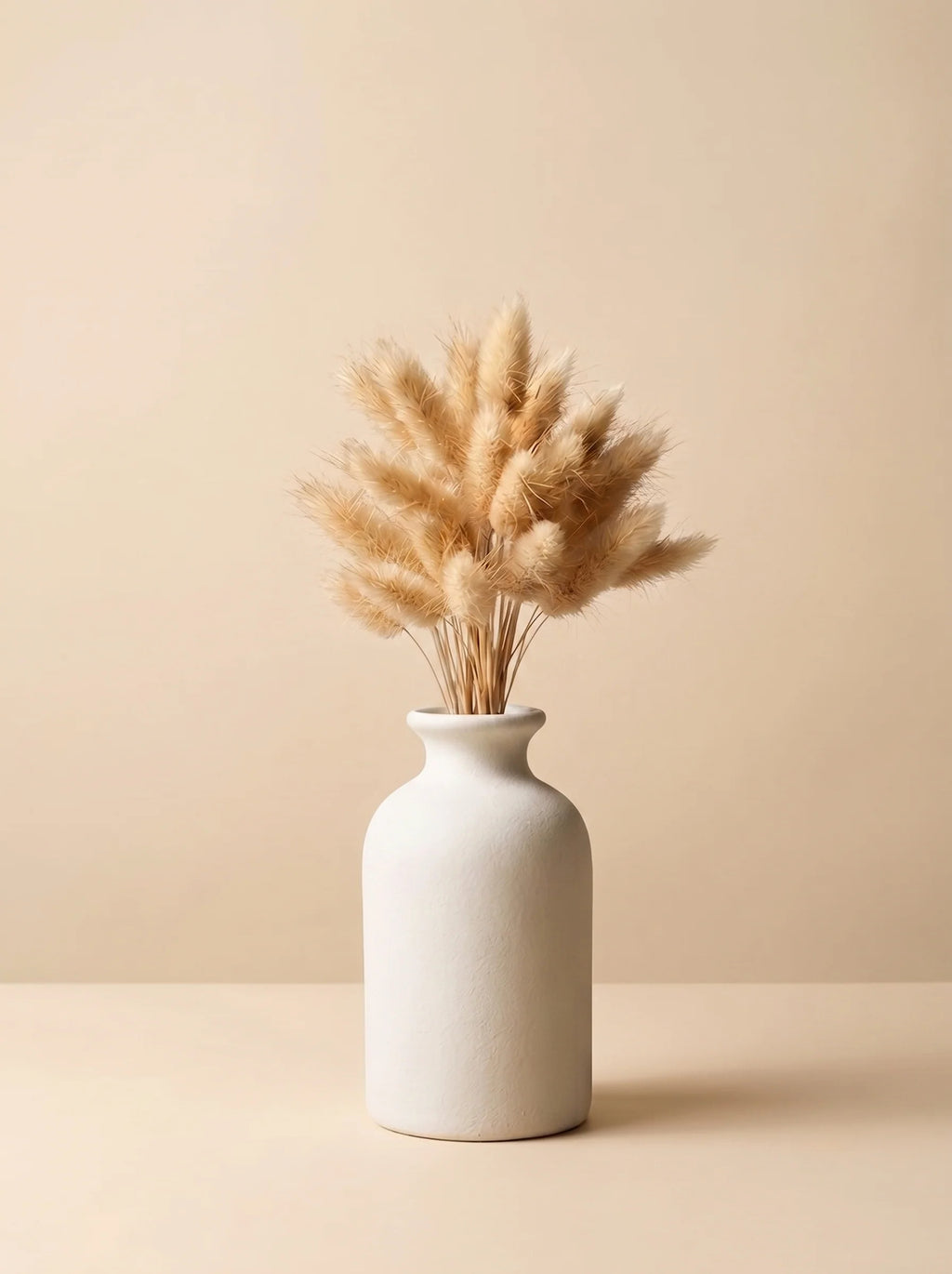 Faux Pampas Grass & Blossom Neutral Artisan Arrangement