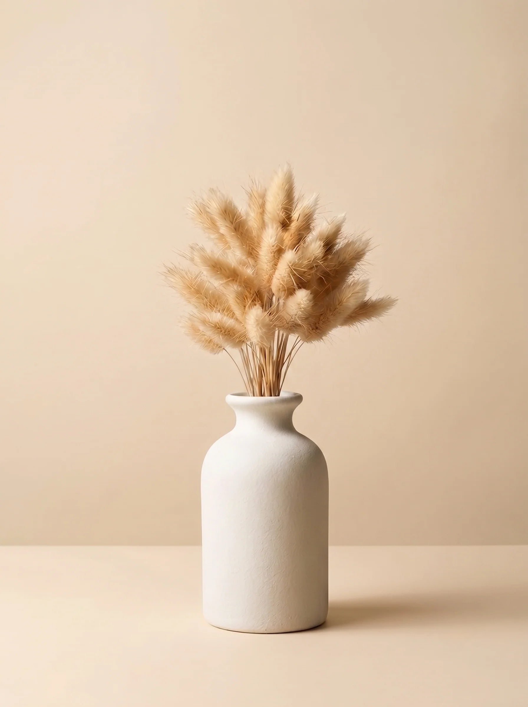 Faux Pampas Grass & Blossom Neutral Artisan Arrangement
