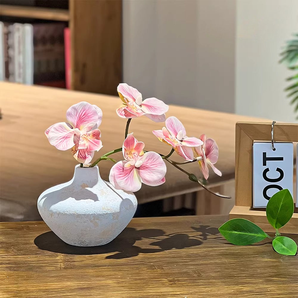 Soft Blush Phalaenopsis Faux Floral Arrangement