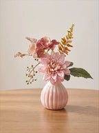 Ethereal Blush Dahlia Nook Faux Floral Arrangement