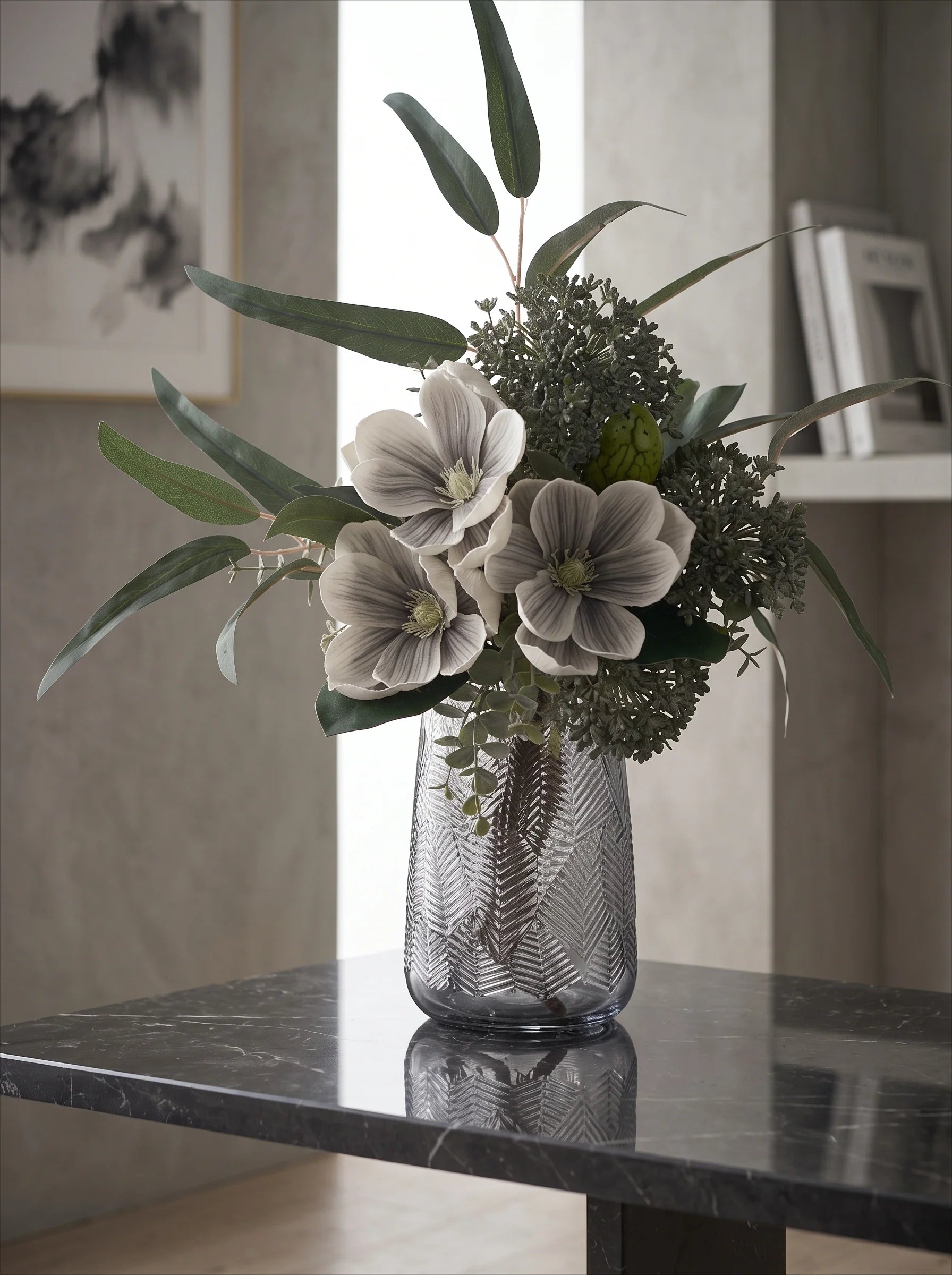 Elegant Magnolia Artificial Floral Arrangement