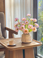 Cremige Flieder-Gänseblumenbrise Kunstblumenarrangement