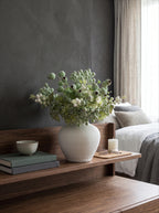 Elegant Green Faux Blueberry & Berry Branch Arrangement