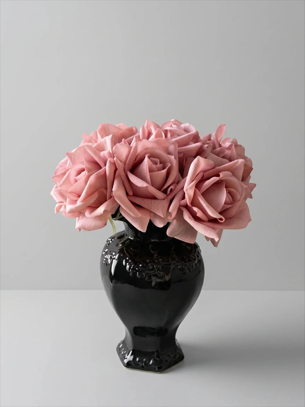 Faux Rose Arrangement - Blush Pink Rose (10 Stems / 10 Roses)