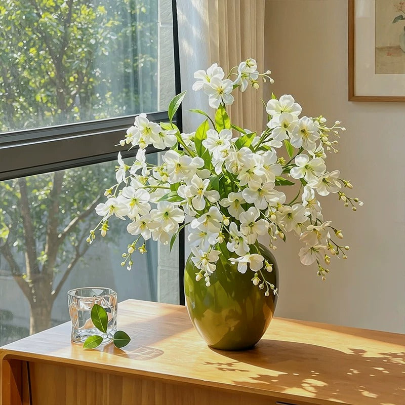 Nordic Luxury White Jasmine Artificial Floral Arrangement