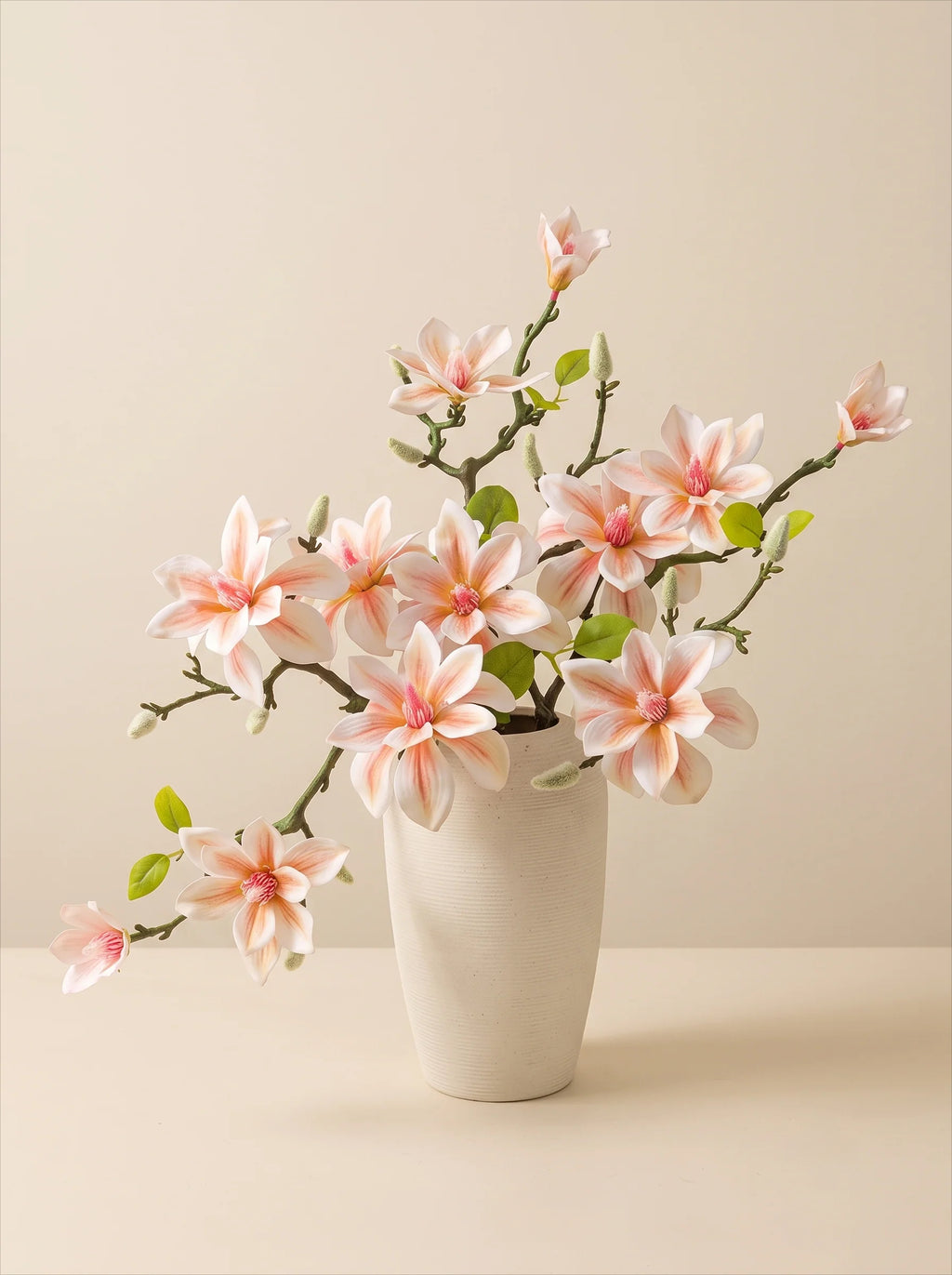 Luxe Ombré Magnolia Tabletop Faux Floral Arrangement