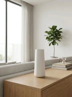 Minimalist Tapered Vase - Matte White
