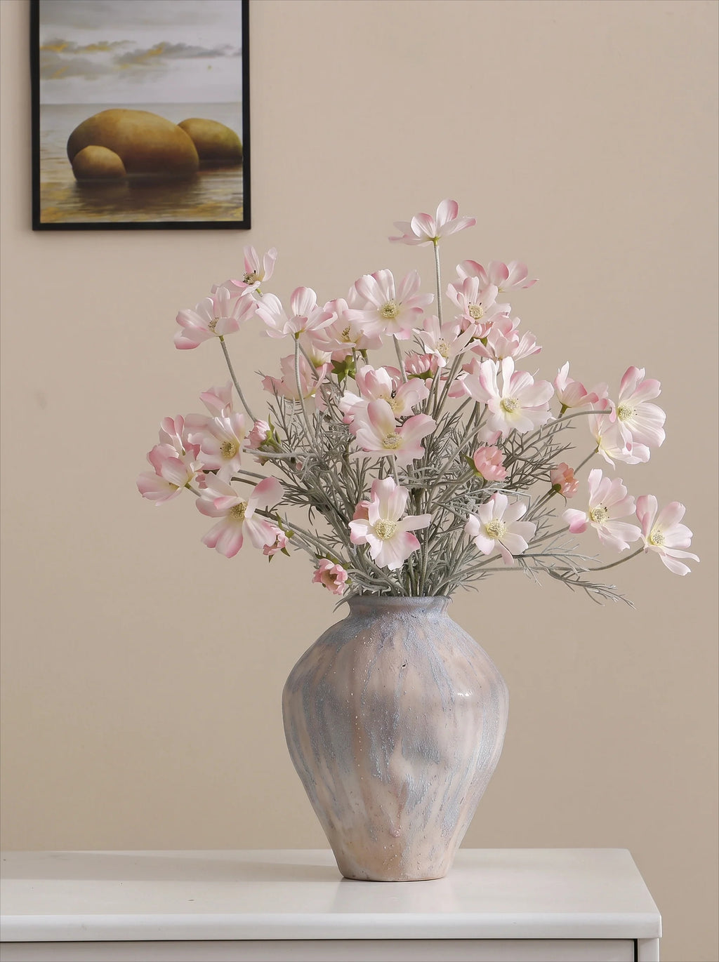 Pink Cosmos Artificial Flower Arrangement