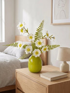 Sunlit Daisy Fern Faux Floral Arrangement