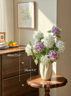 Lyxig Real-Touch Vit Hortensia Elegant Konstgjord Blomsterarrangemang