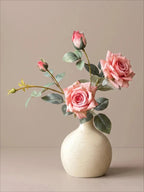 Minimalistisches Luxus-Blush-Rosen-Kunstblumenarrangement  