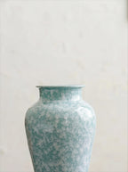 Modern Mint Snowflake Glaze Ceramic Vase