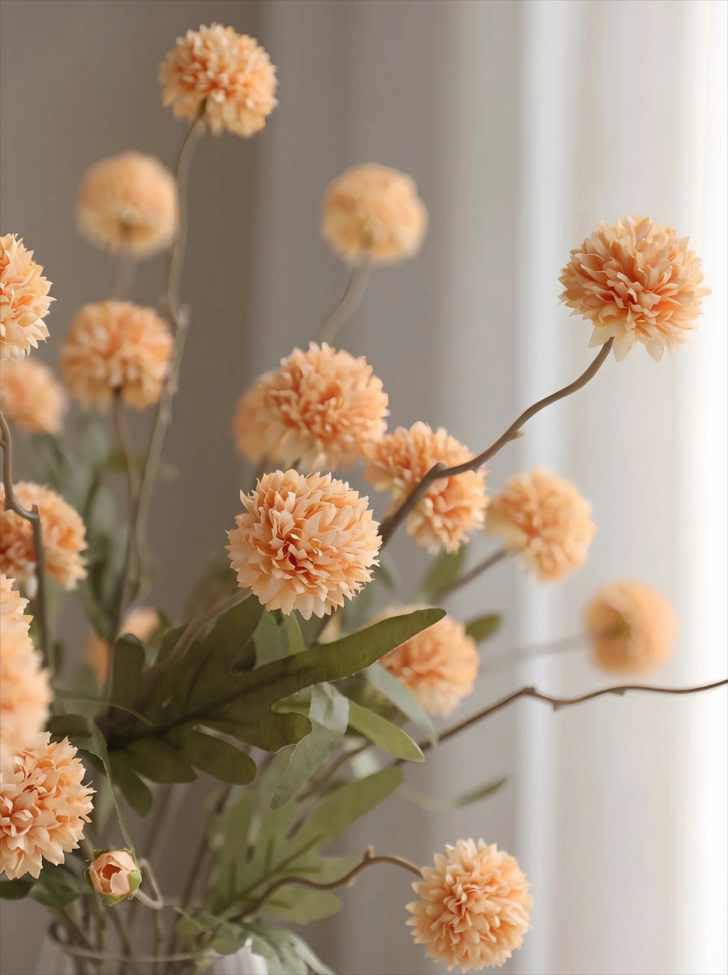 Künstliches Blumenarrangement Golden Hour Pom-Pom
