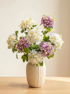 Lyxig Real-Touch Vit Hortensia Elegant Konstgjord Blomsterarrangemang