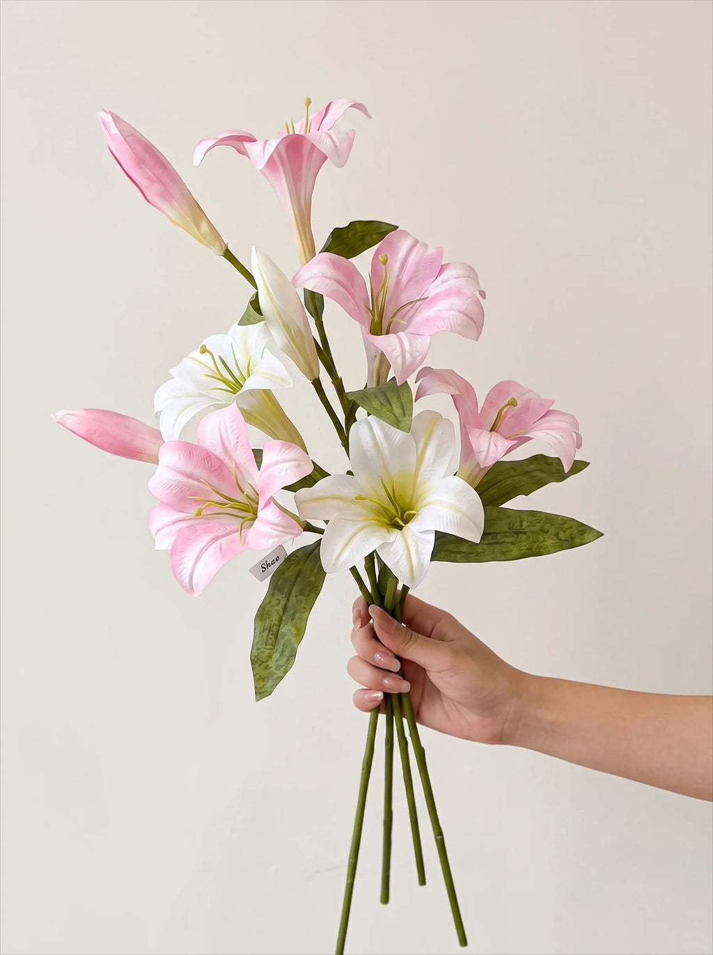 Ethereal Lily Bloom Faux Floral Arrangement