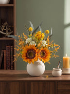 Sunny Splendor Sunflower Artificial Floral Arrangement