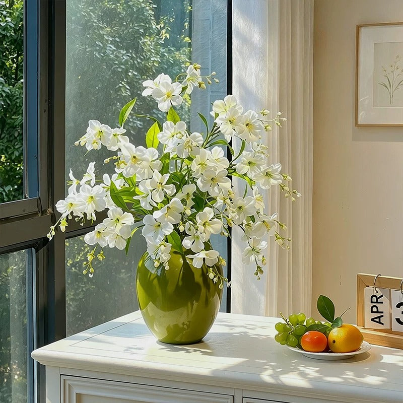 Nordic Luxury White Jasmine Artificial Floral Arrangement