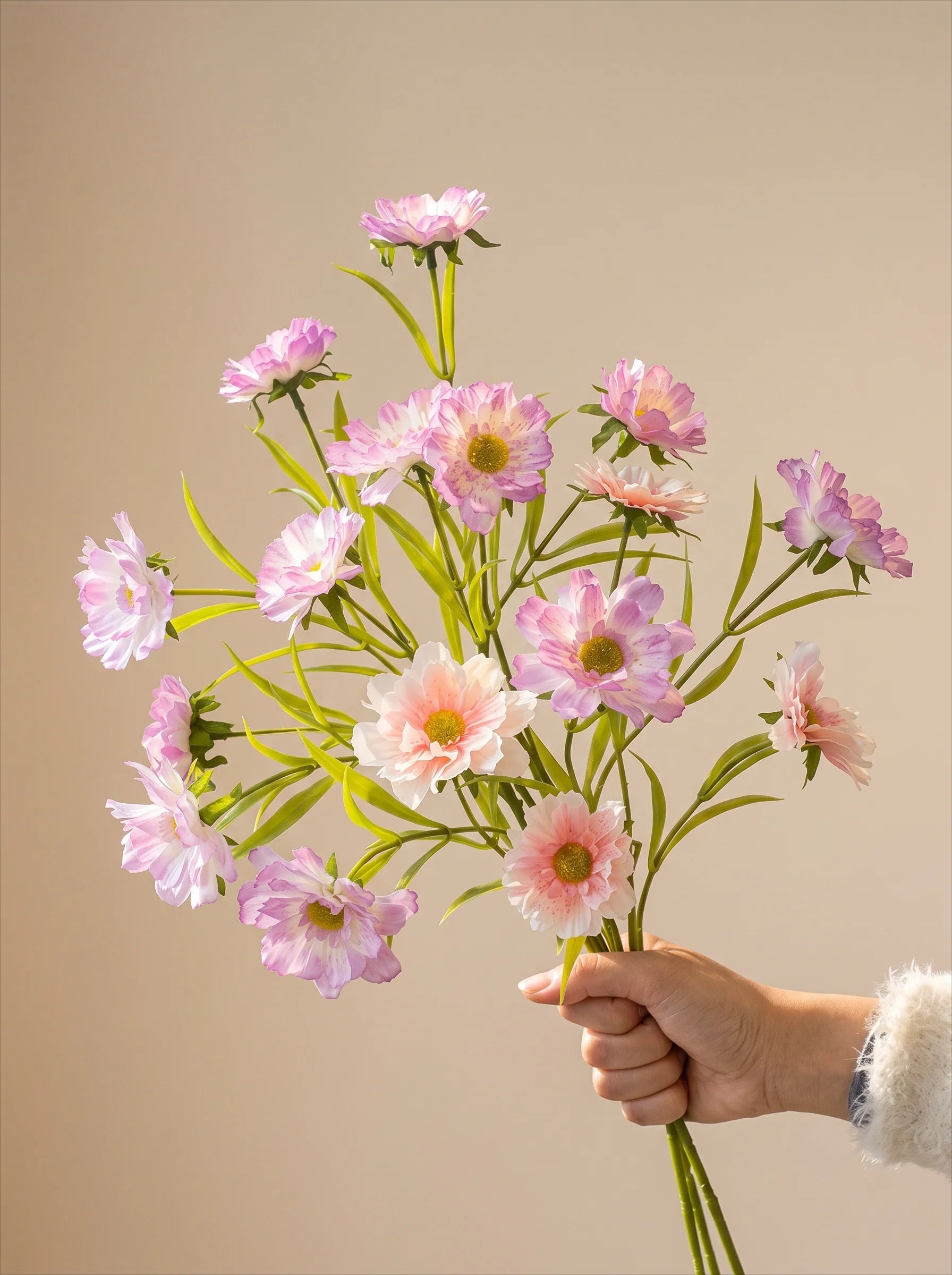 Ethereal Lilac Bloom Faux Floral Arrangement