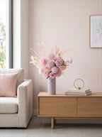 Nordic Pastel Peony Hydrangea Eucalyptus Artificial Floral Arrangement