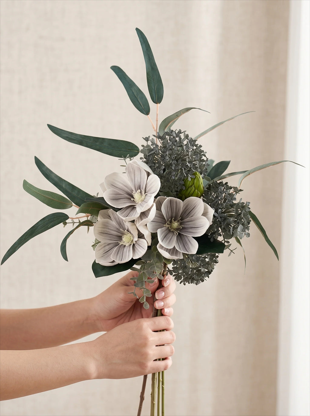 Künstliches Blumenarrangement Elegante Magnolie