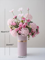 Luxury French Creamy Pink Poppy & Peony Artificial Floral Arrangement