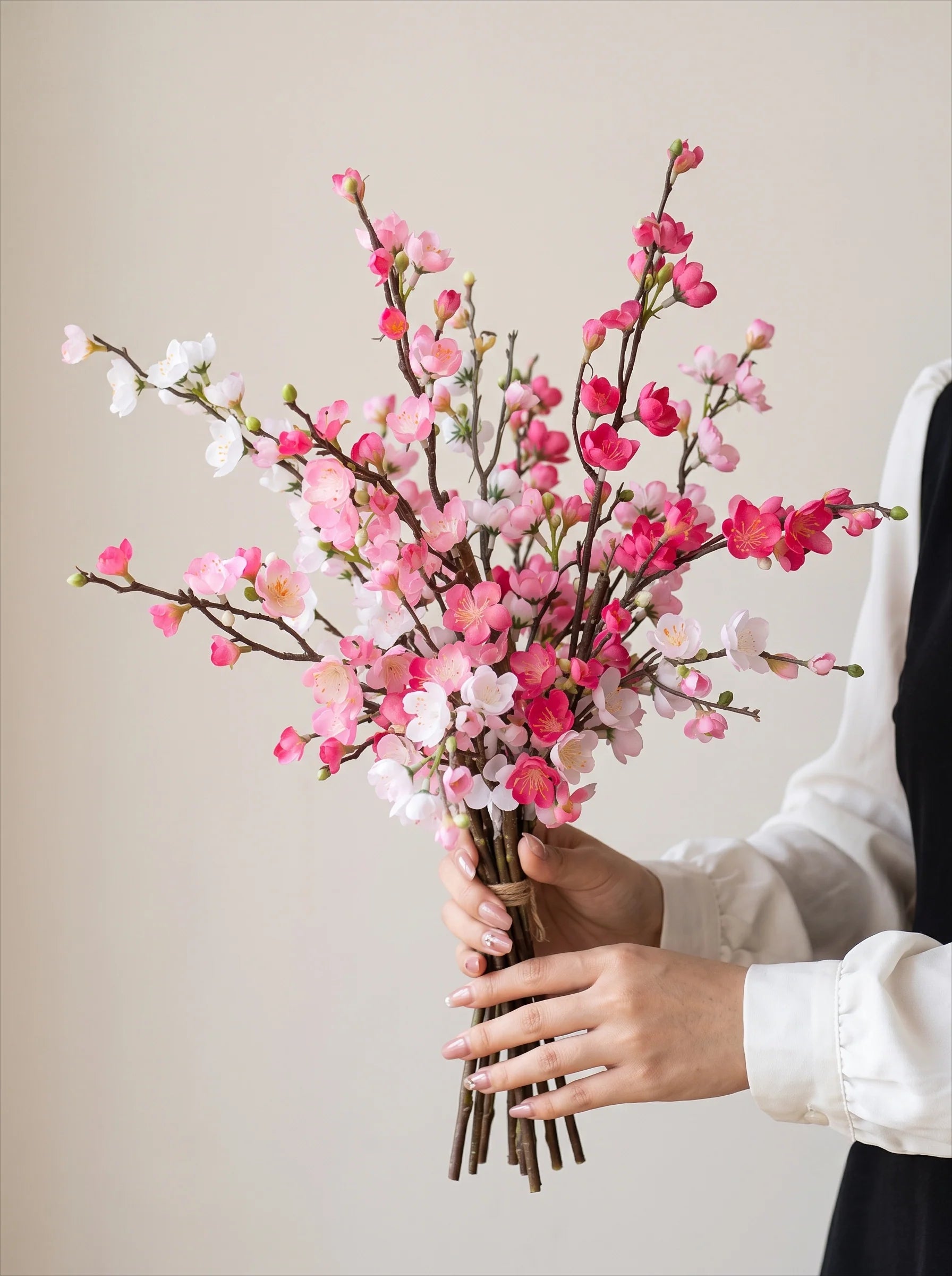 Künstliche Blumenarrangement Gradient Kirschblüte  