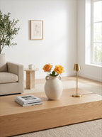 Cremefarbene Duo-Vase mit Wellenstruktur