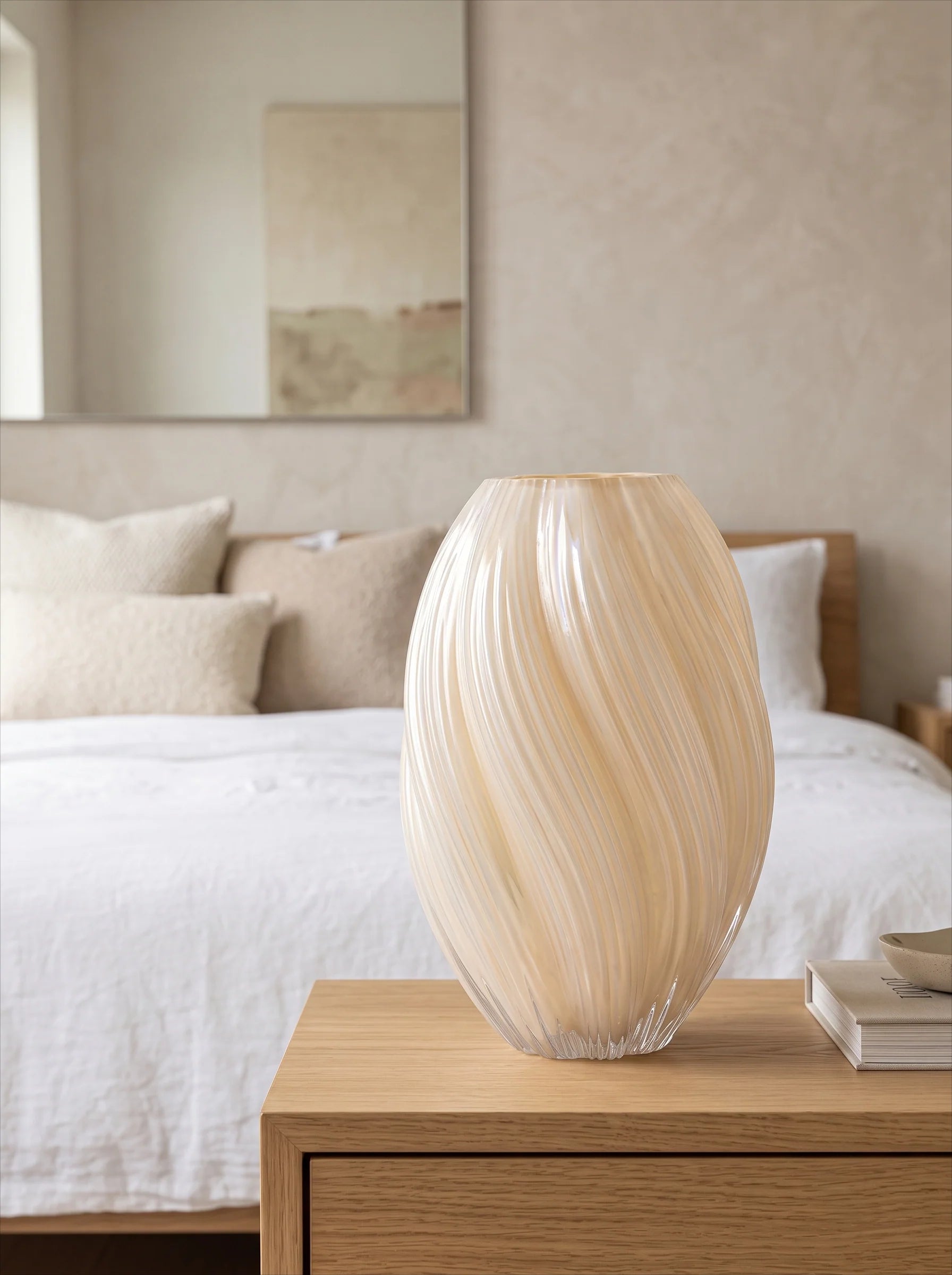Ripple Art Glass Vase