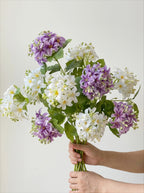Lyxig Real-Touch Vit Hortensia Elegant Konstgjord Blomsterarrangemang