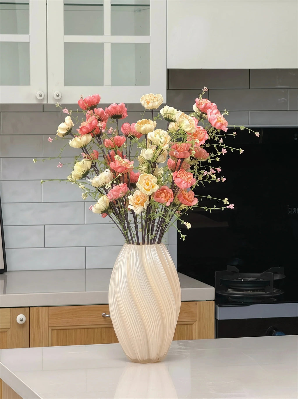 Ripple Art Glass Vase