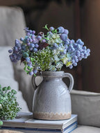 Elegant Blue-Purple Faux Blueberry & Berry Branch Arrangement