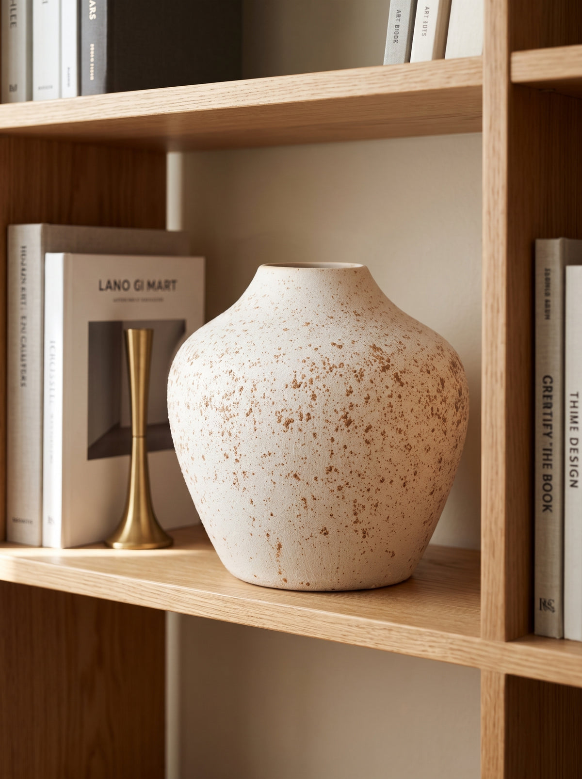 Rustic Wabi-Sabi Speckled Vase