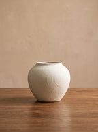 Minimalist Handcrafted Line Relief Vase
