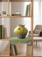 French Country Hand-painted Sunflower Ceramic Vase