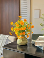 Sunny Golden Daisy Botanical Artificial Floral Arrangement